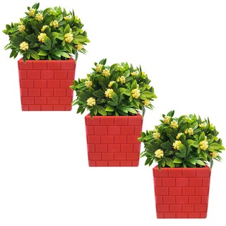 Foto 2 | Maceta Minimalista 3d Para Cultivo3d Art Mxyfb-003 3 Piezas Rojo