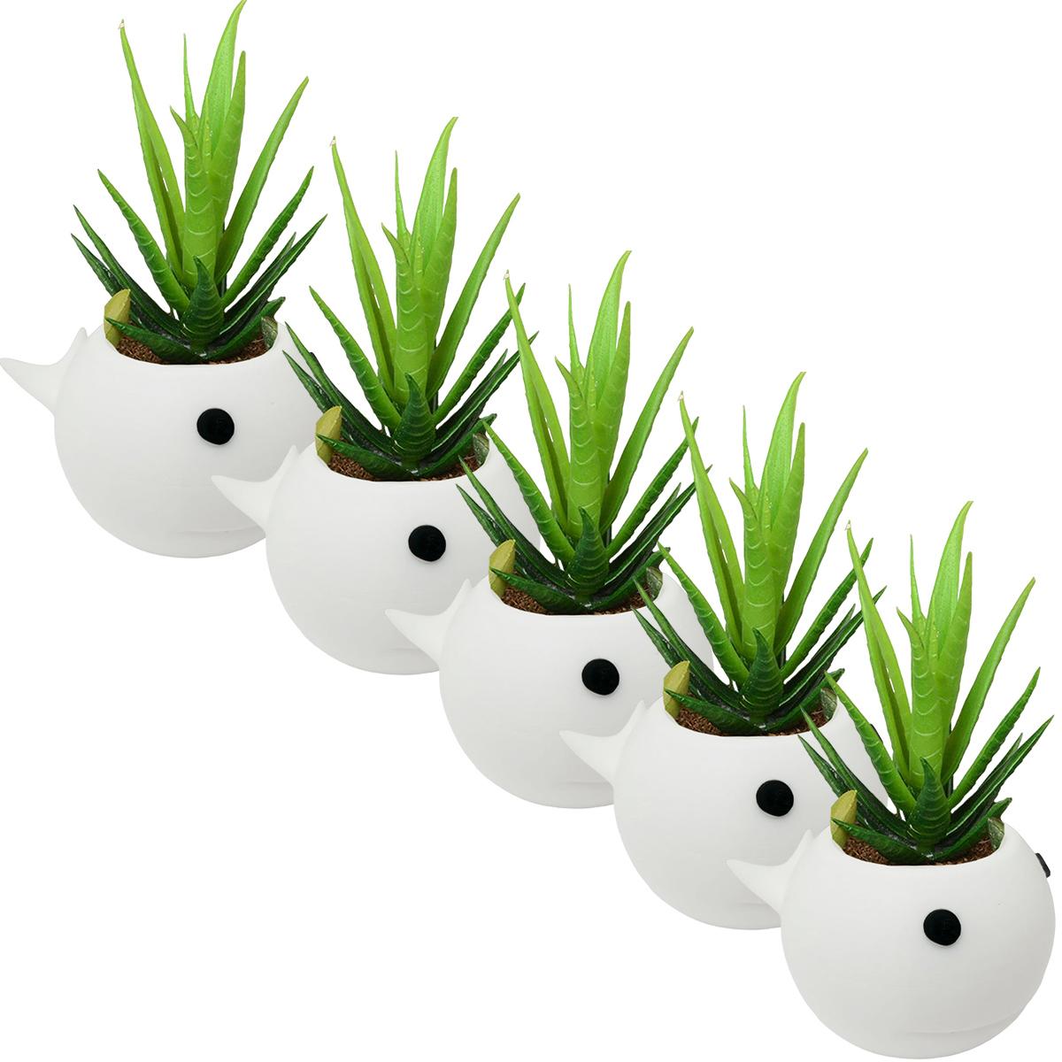 Foto 1 | Maceta Decorativa Para Jardín 3d3d Art Mxwfw-005 5  Piezas Azul