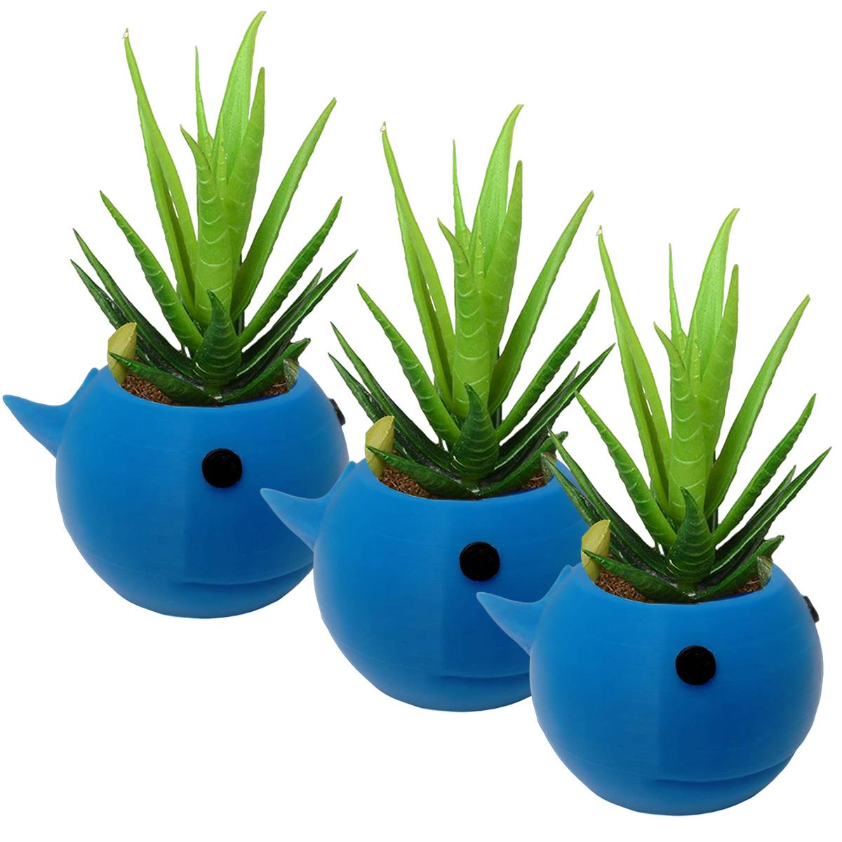 Foto 1 | Maceta Minimalista 3d Para Cultivo3d Art Mxfbw-003 3  Piezas Azul