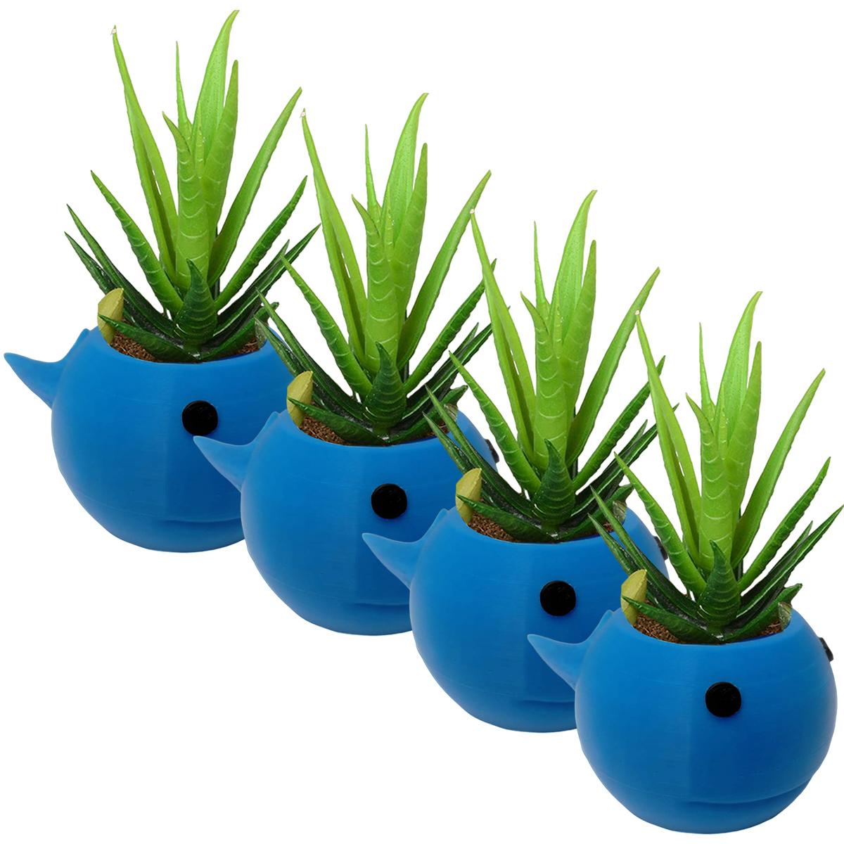 Foto 1 | Maceta Decorativa 3d Escritorio3d Art Mxfbw-004 4  Piezas Azul