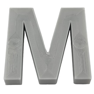 Foto 1 | Letra Tridimensional Creativa 3D Art 1 Pieza Gris