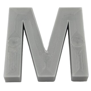 Foto 2 | Letra Tridimensional Creativa 3D Art 1 Pieza Gris