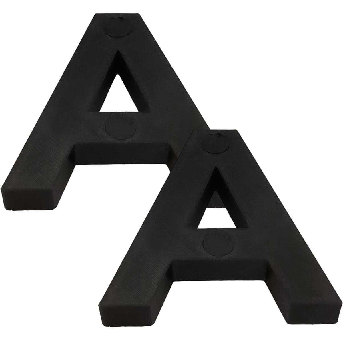 Foto 2 pulgar | Letras 3D Art Mxafb-002 2 Piezas Negro