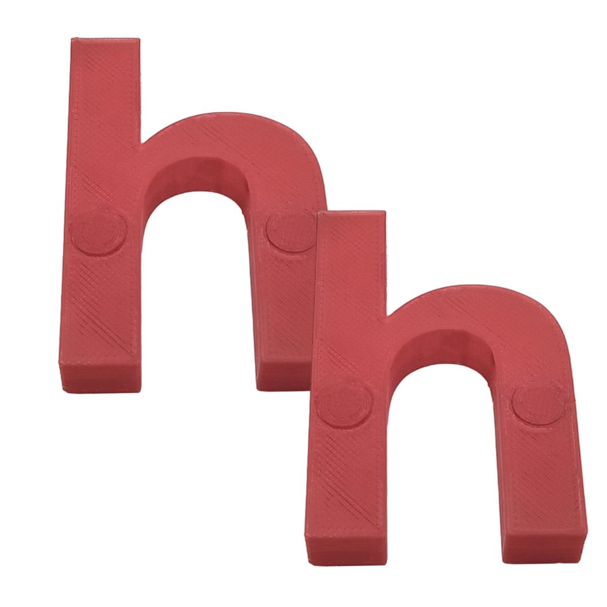 Letra 3d Art Mxafd-056 2 Piezas Rojas