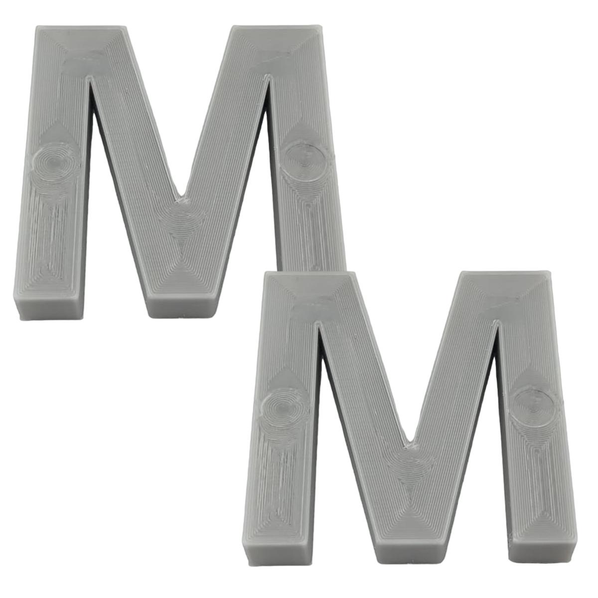 Foto 2 pulgar | Letras 3D Art Mxafy-086 2 Piezas Gray