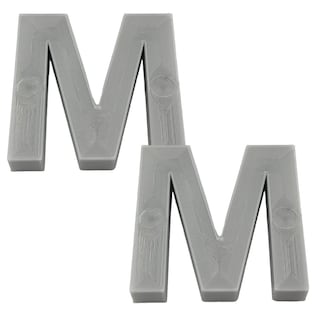 Foto 1 | Letras 3D Art Mxafy-086 2 Piezas Gray