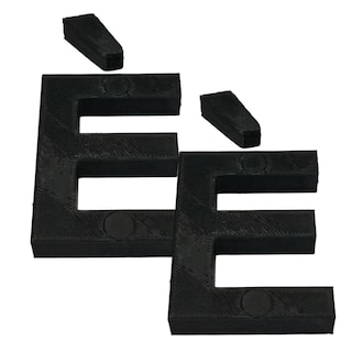 Foto 1 | Letras E 3D Art Negras 2 Piezas