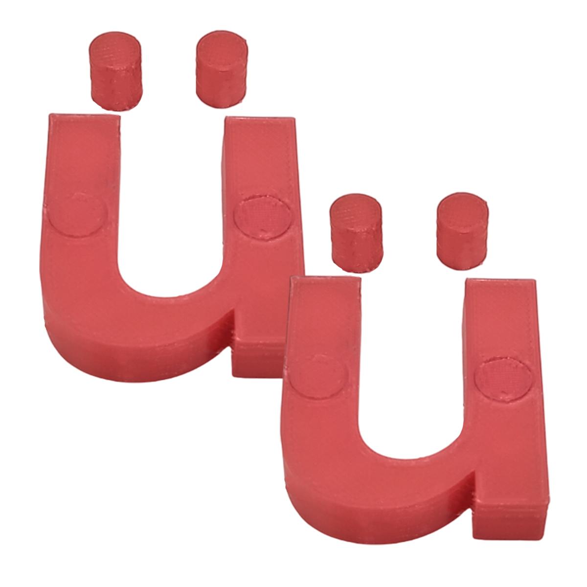 Abecedario 3d Art Mxafd-148 2 Piezas Rojas