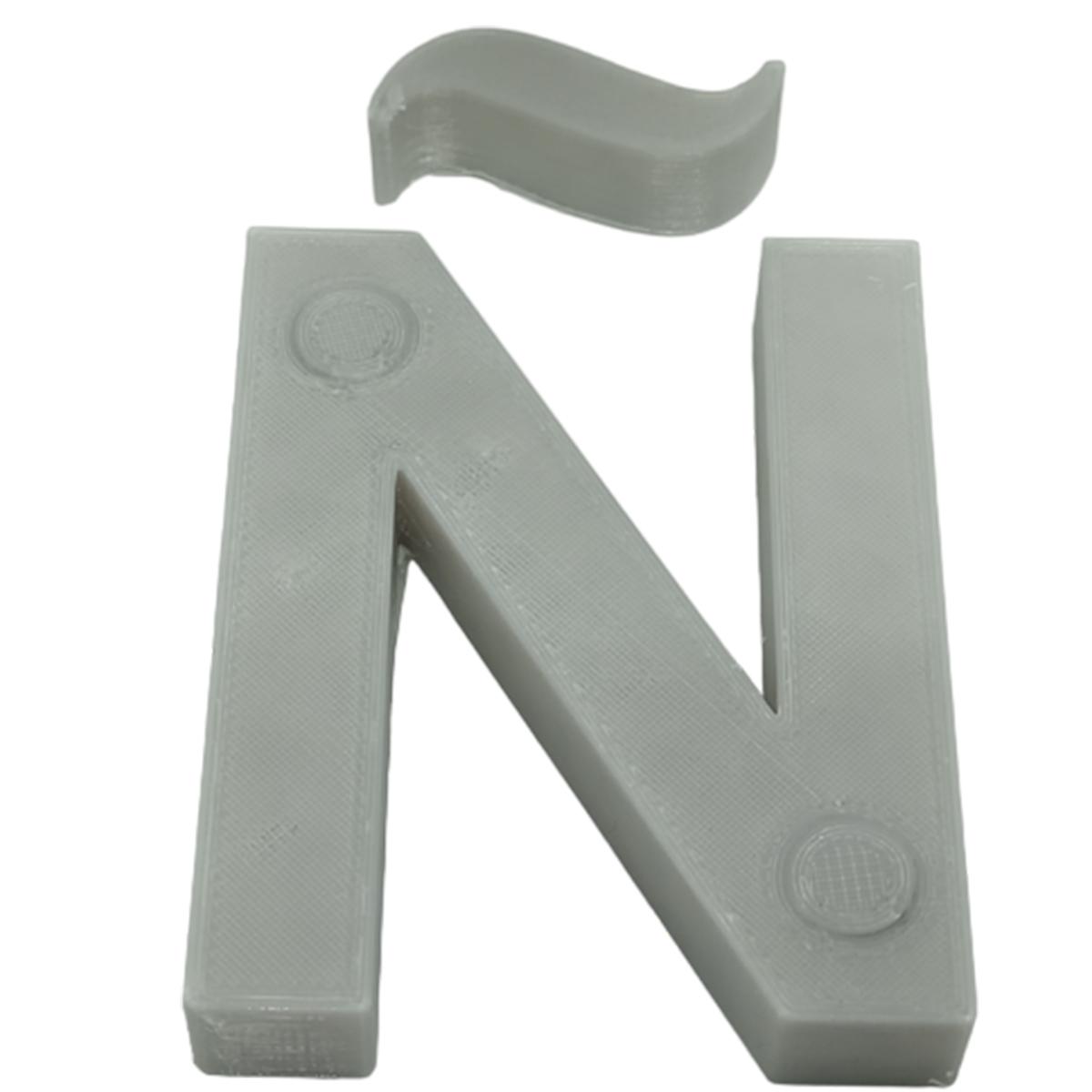 Foto 2 pulgar | Letras 3D Art Mxafy-093 1 Pieza Gray