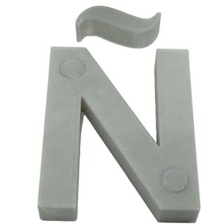 Foto 2 | Letras 3D Art Mxafy-093 1 Pieza Gray