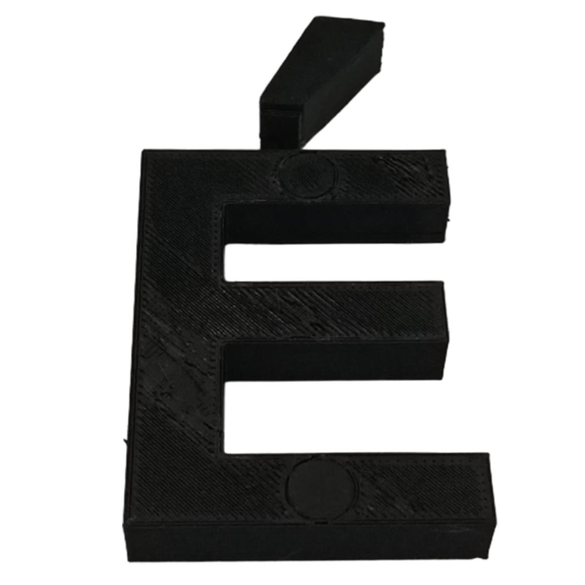 Foto 3 pulgar | Letra E 3D Art Negra