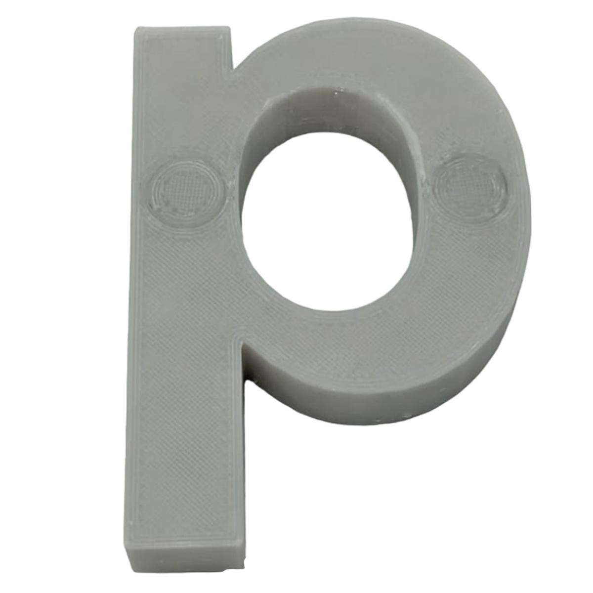Letra 3d Art Mxafy-115 1 Pieza Gris