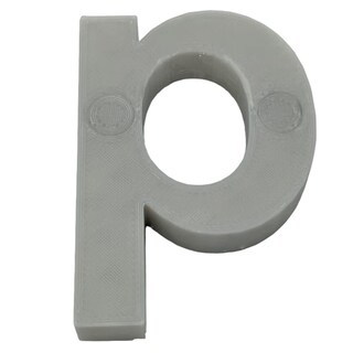 Foto 1 | Letra 3d Art Mxafy-115 1 Pieza Gris