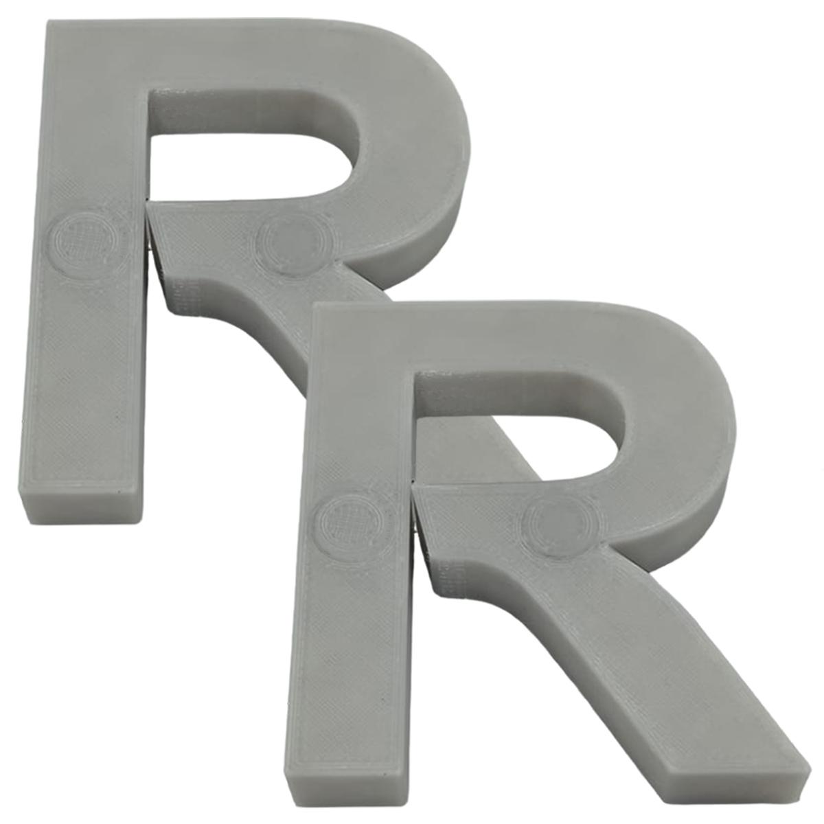 Foto 3 pulgar | Letra 3d Art Mxafy-122 2 Piezas Grises