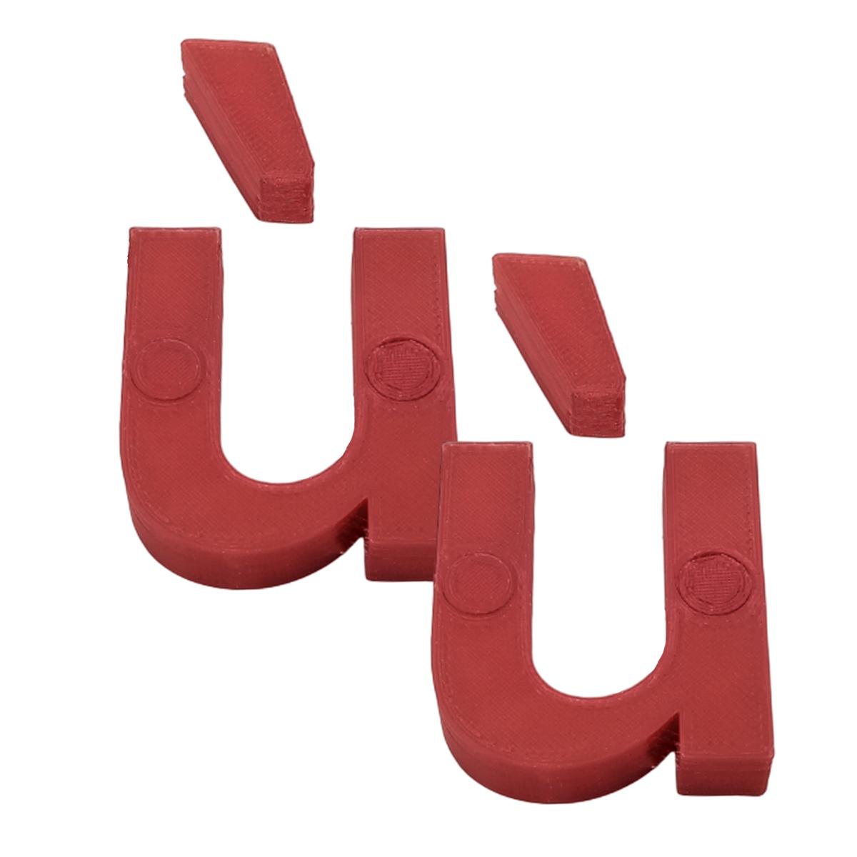 Letra 3d Art Mxafd-144 2 Piezas Rojas