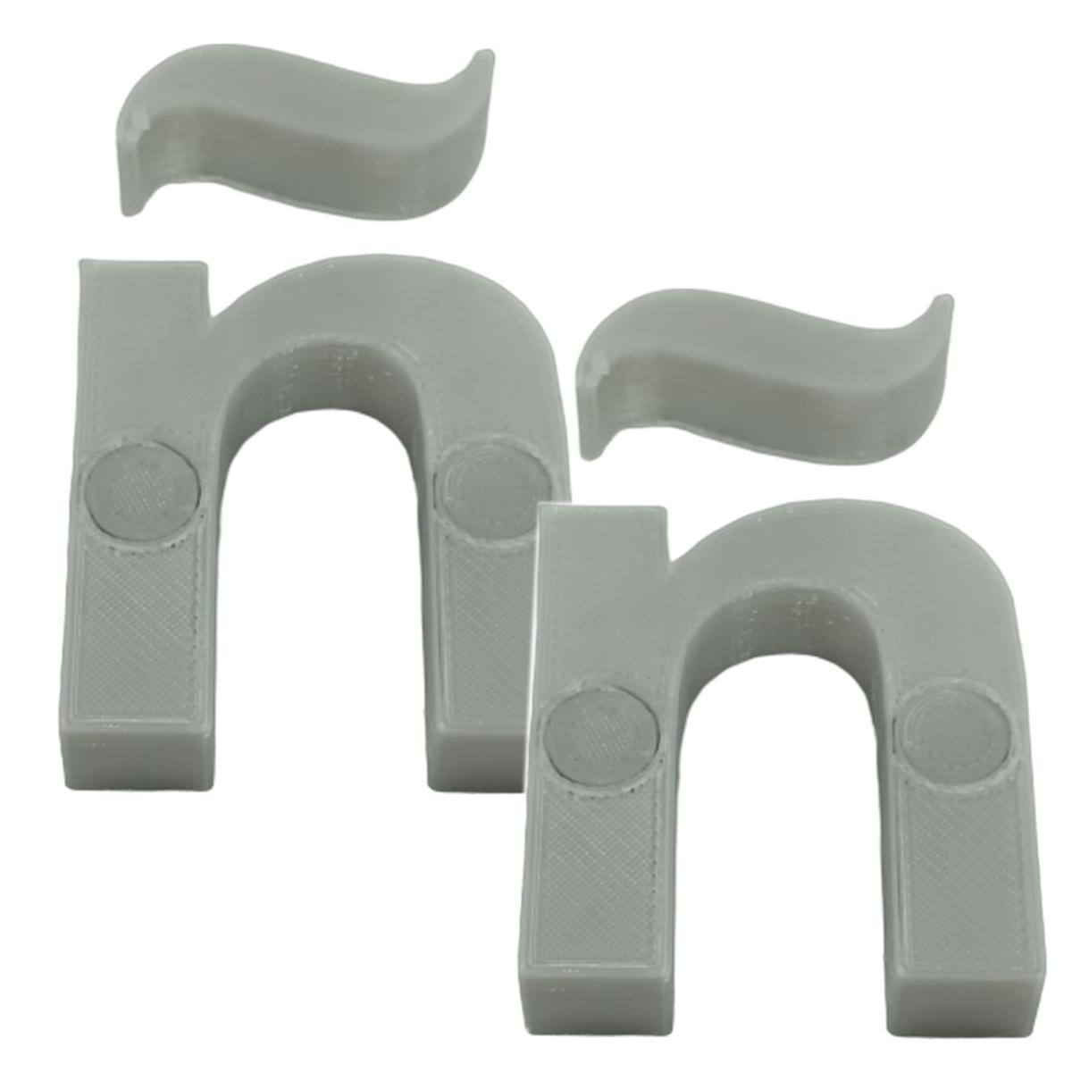 Foto 2 pulgar | Letras 3D Art Mxafy-096 2 Piezas Gray
