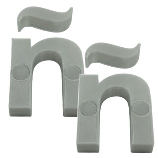 Foto 2 | Letras 3D Art Mxafy-096 2 Piezas Gray