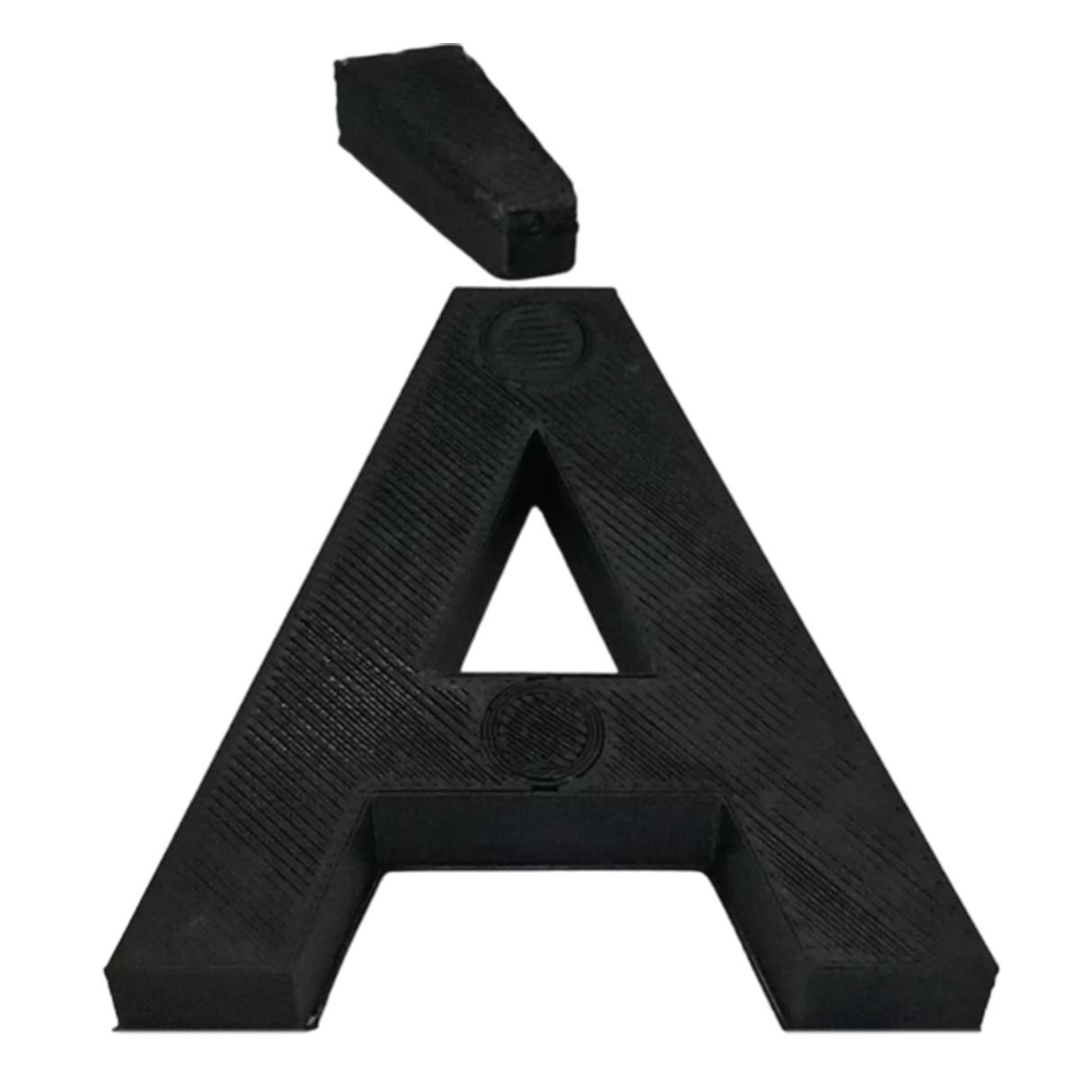 Foto 2 pulgar | Letras 3D Art Mxafb-005 1 Pieza Negro