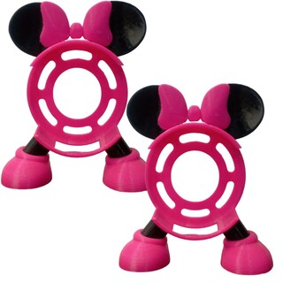 Foto 1 | Base para Alexa 3ra Gen Compatible 3D Art 2 Piezas Rosa y Negro