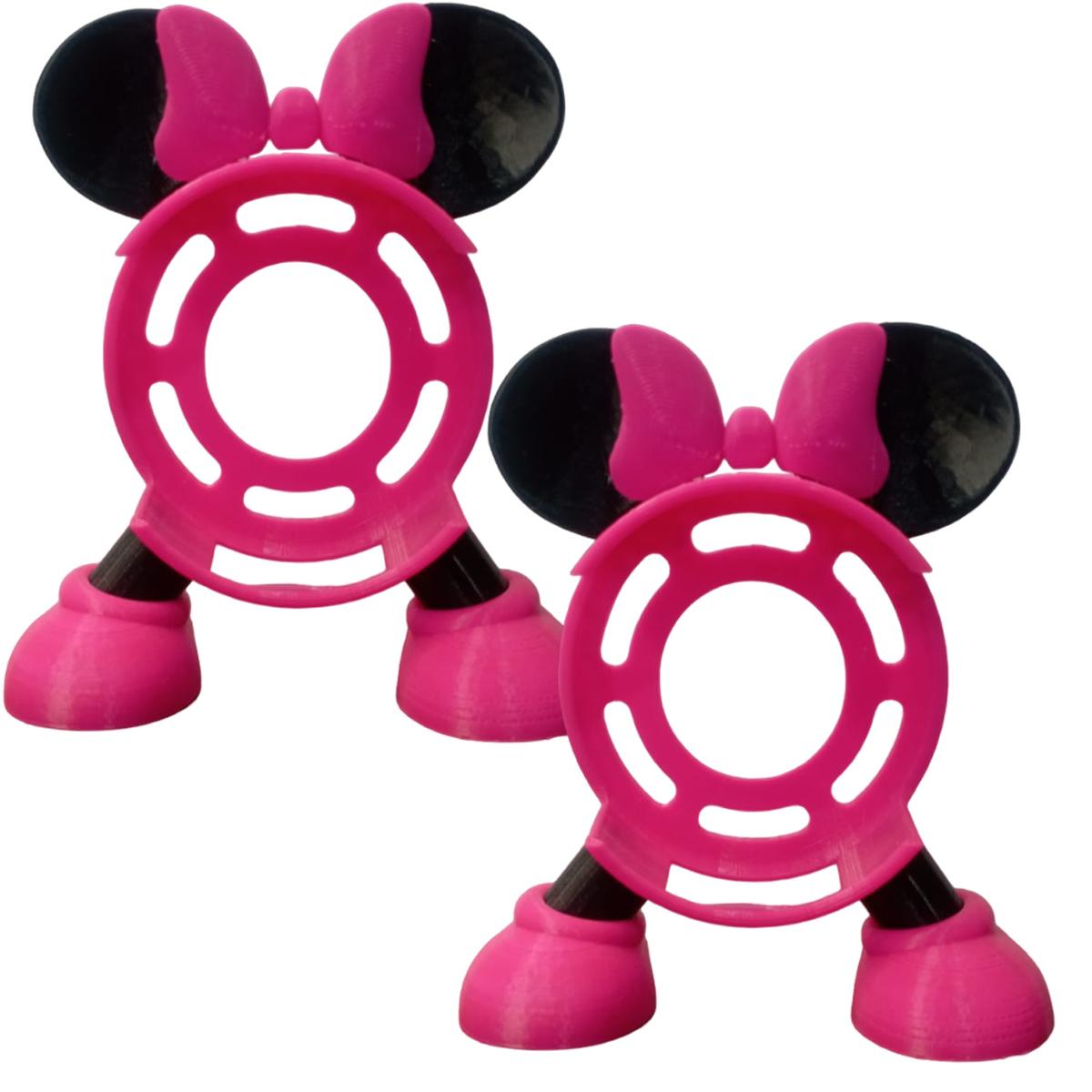 Foto 3 pulgar | Base para Alexa 3ra Gen Compatible 3D Art 2 Piezas Rosa y Negro