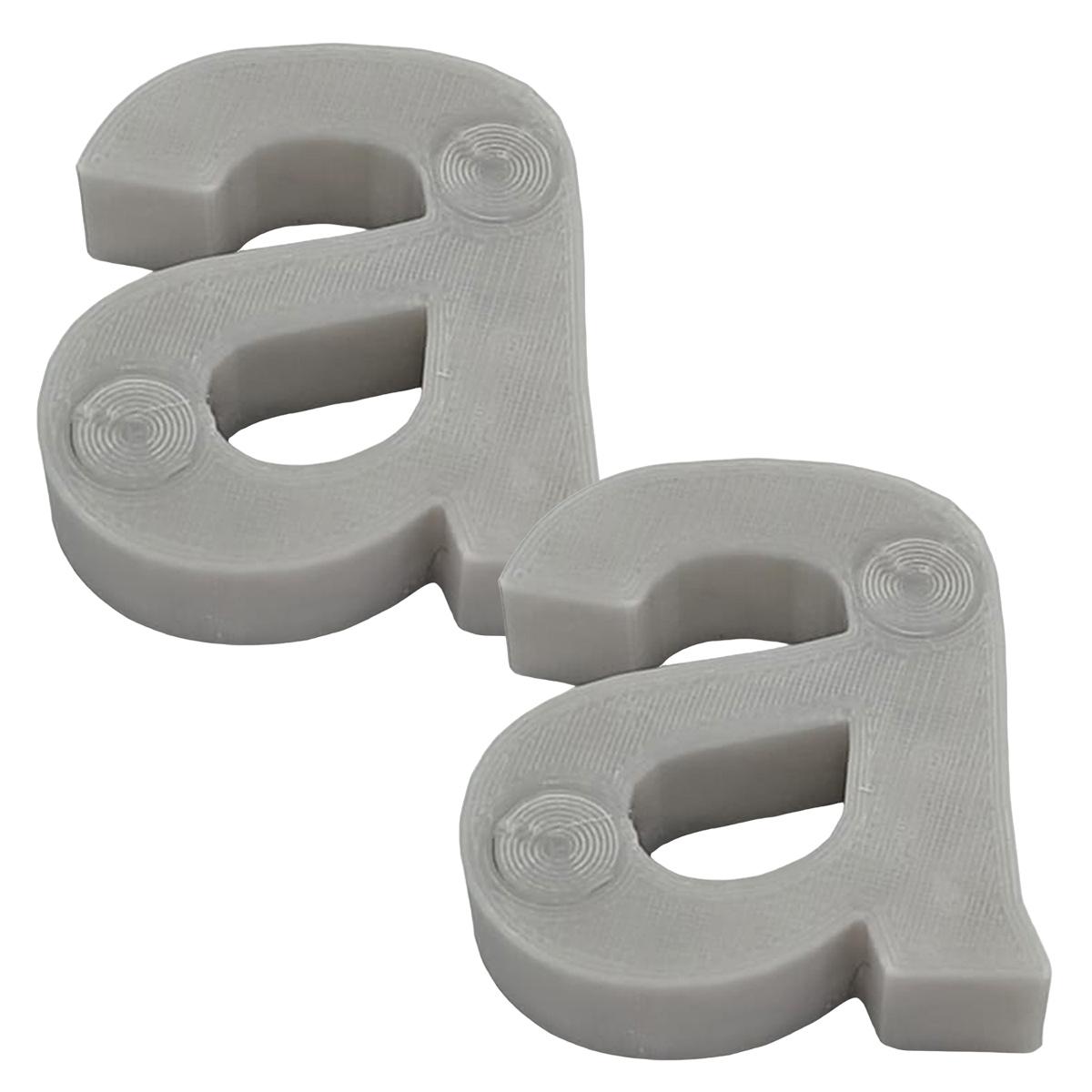 Foto 2 pulgar | Letras A 3D Art Grises 2 Piezas