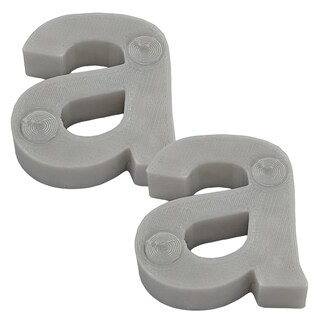 Foto 1 | Letras A 3D Art Grises 2 Piezas