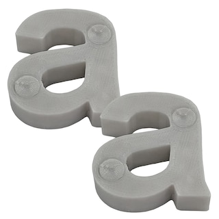 Foto 2 | Letras A 3D Art Grises 2 Piezas