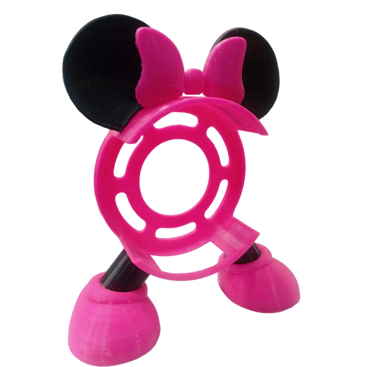 Foto 2 pulgar | Base para Alexa 3ra Gen Compatible 3D Art 1 Pieza Rosa y Negro