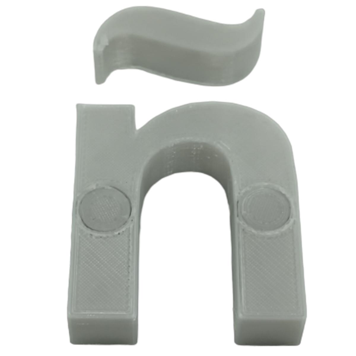 Foto 2 pulgar | Letras 3D Art Mxafy-095 1 Pieza Gray