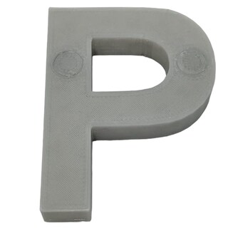 Foto 1 | Letra 3d Art Mxafy-113 1 Pieza Gris