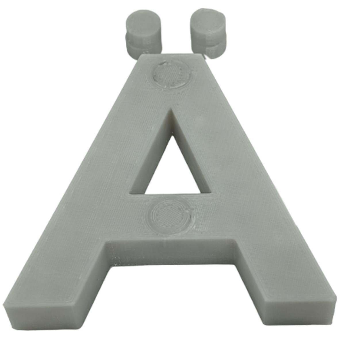 Foto 2 pulgar | Abecedario 3d Art Mxafy-007 1 Pieza Gris