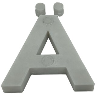 Foto 1 | Abecedario 3d Art Mxafy-007 1 Pieza Gris