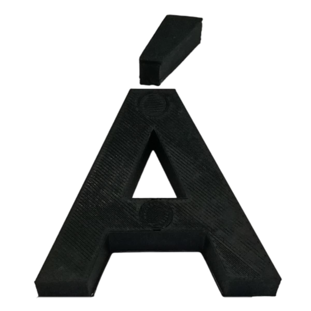 Foto 2 pulgar | Letras 3D Art Mxafb-003 1 Pieza Negro