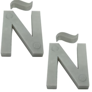 Foto 1 | Letras 3D Art Mxafy-094 2 Piezas Gray