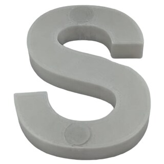 Foto 1 | Letra 3d Art Mxafy-125 1 Pieza Gris