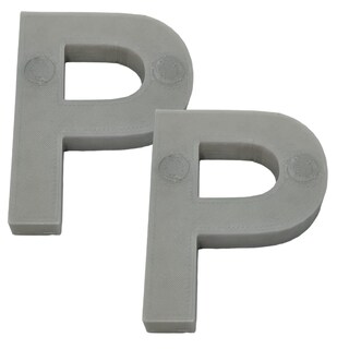 Foto 2 | Letra 3d Art Mxafy-114 2 Piezas Grises