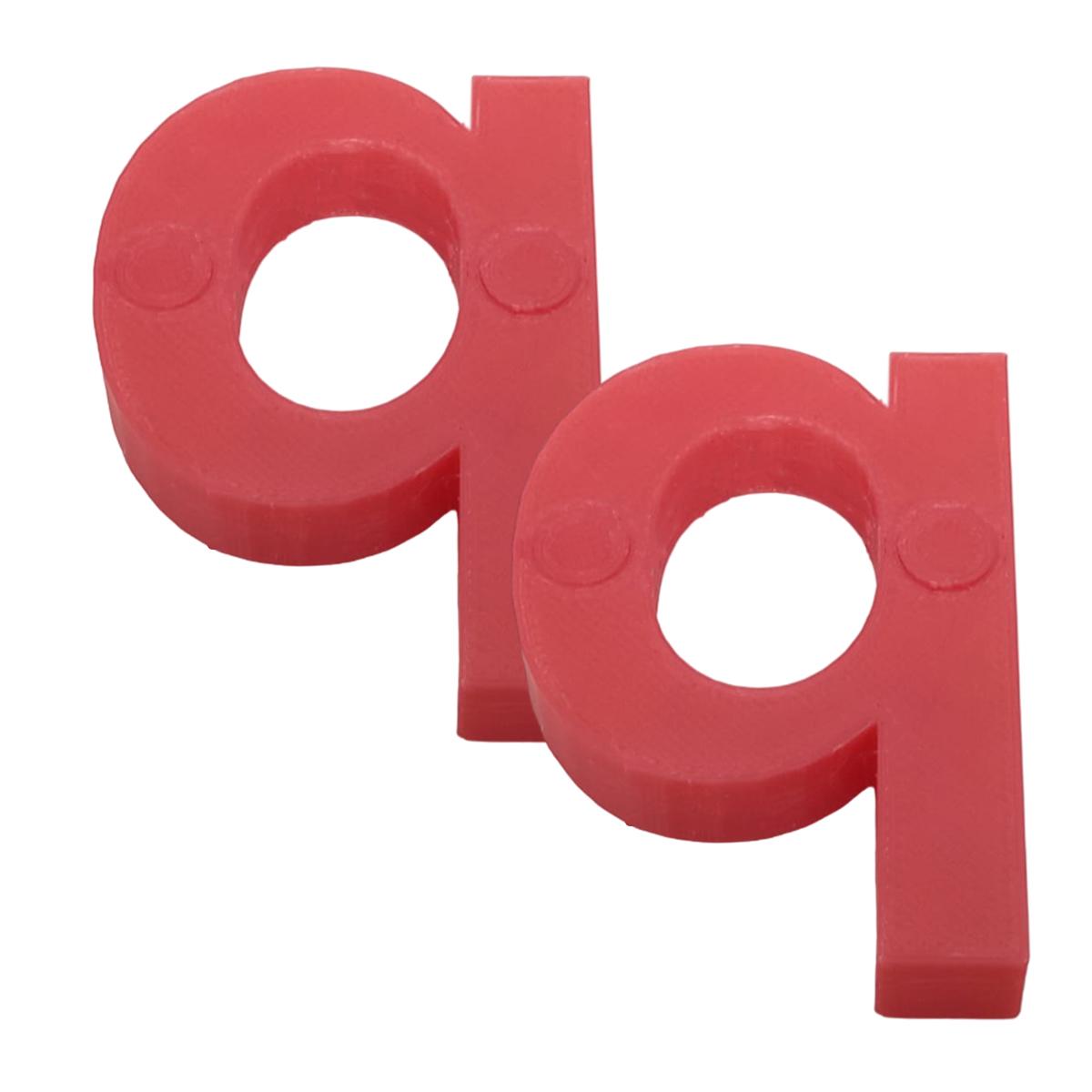 Foto 2 pulgar | Letras 3D Art Mxafd-120 2 Piezas Rojo