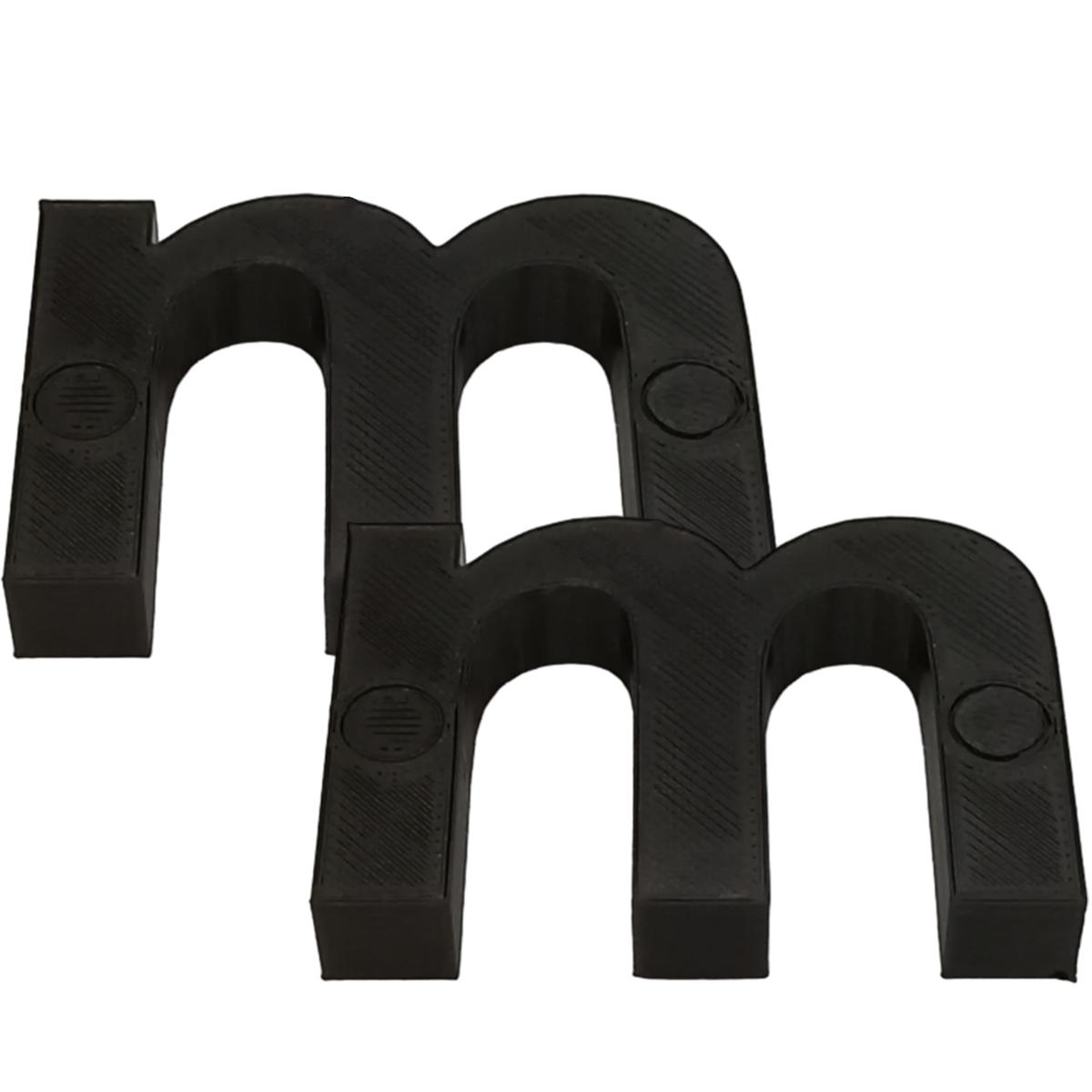 Foto 2 pulgar | Letra M 3D Art Negra 2 Piezas