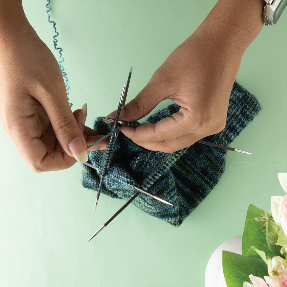 Foto 5 | Juego De Agujas De Doble Punta Knitpro Karbonz Starter 15 Cm - Venta Internacional.