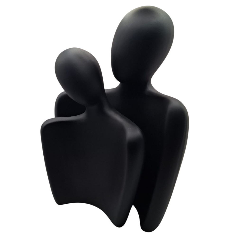 Foto 3 pulgar | Set De Escultura Mada Pareja Abrazo Color Negro Romántico