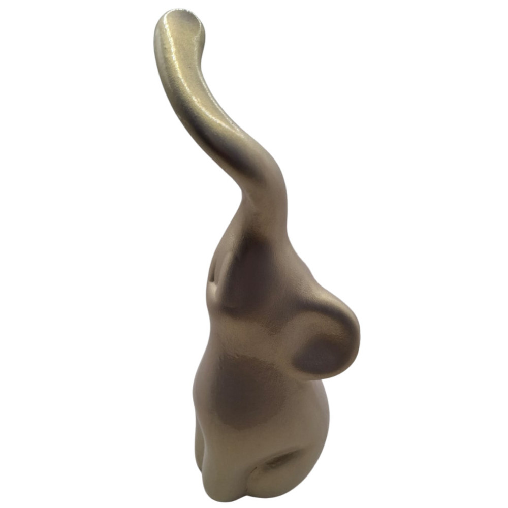 Foto 4 pulgar | Set De Escultura Mada Pareja De Elefentes Color Dorado Y Perla Entrelazados