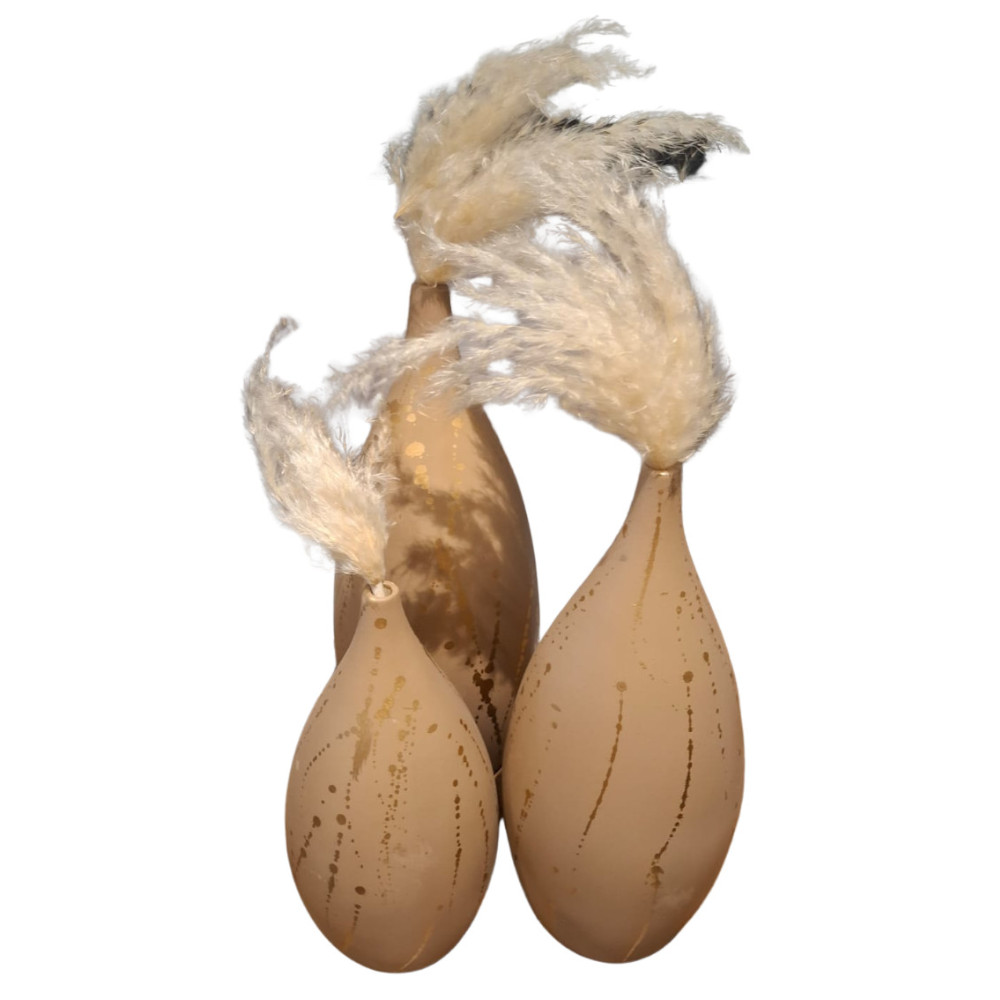 Foto 6 pulgar | Set De Jarrones Mada De Cerámica Mexicana Decorativos Color Beige 3 Jarrones