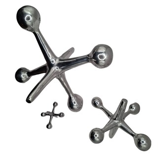 Foto 1 | Set De Escultura Mada Figura De Pewter De Matatena Acabado Plateado 3 Piezas