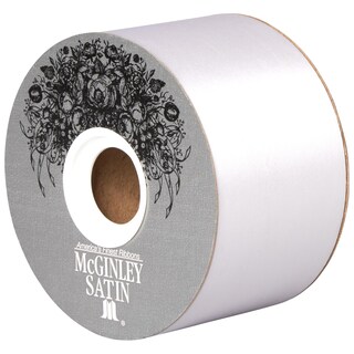 Foto 1 | Bobina De Acetato Satinado Ribbon Mcginley Mills De 2,5 Cm, Color Blanco, 50 M - Venta Internacional.