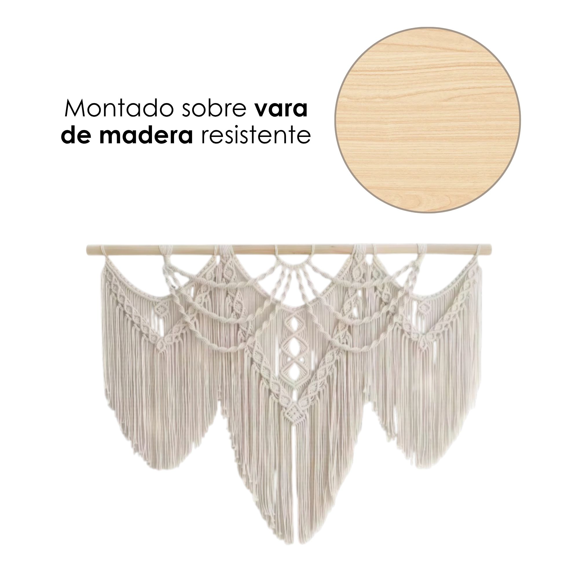 Foto 6 | Colgante de Pared Boho Beige