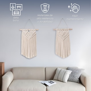 Foto 4 | Colgantes de Pared Boho 2 Piezas