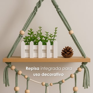 Foto 5 | Colgante de Pared Boho con Repisa Ilios Innova Para Sala O Dormitorio