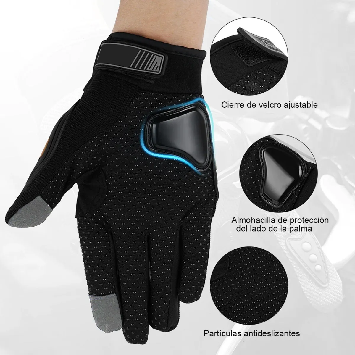 Foto 3 pulgar | Guantes para Motociclista Eo Safe Imports Talla Xl