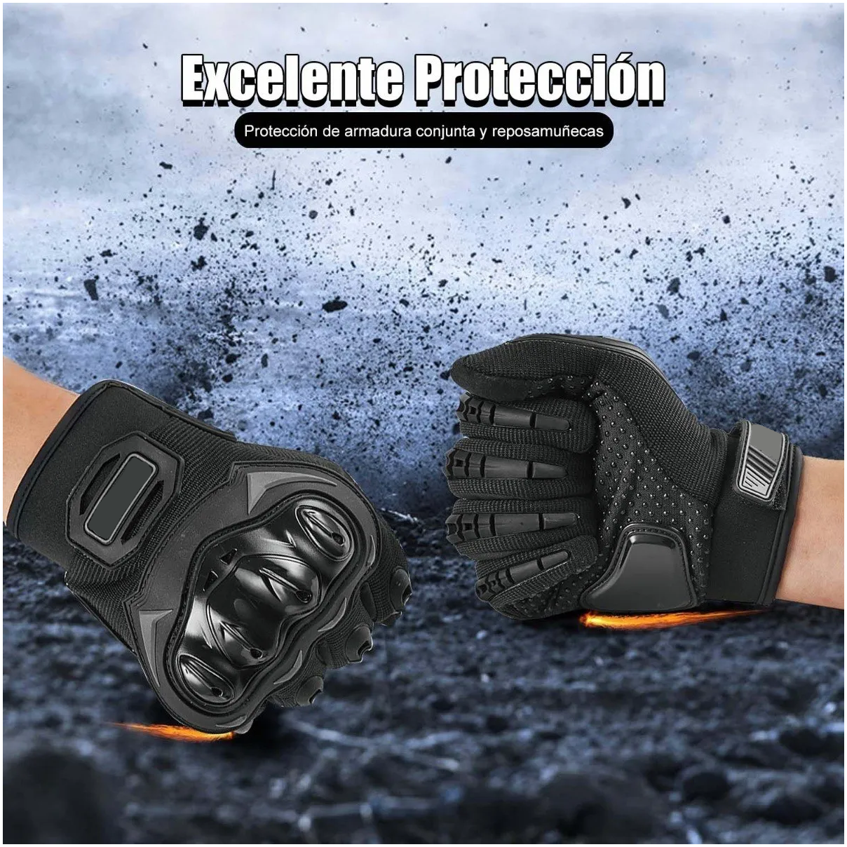 Foto 4 pulgar | Guantes para Motociclista Eo Safe Imports Talla L