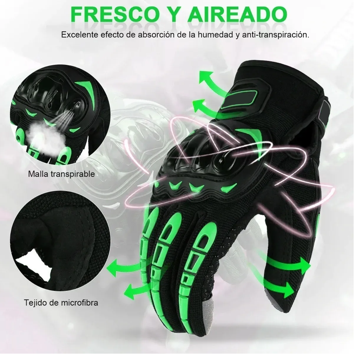 Foto 3 pulgar | Guantes para Motociclista Eo Safe Imports Talla L